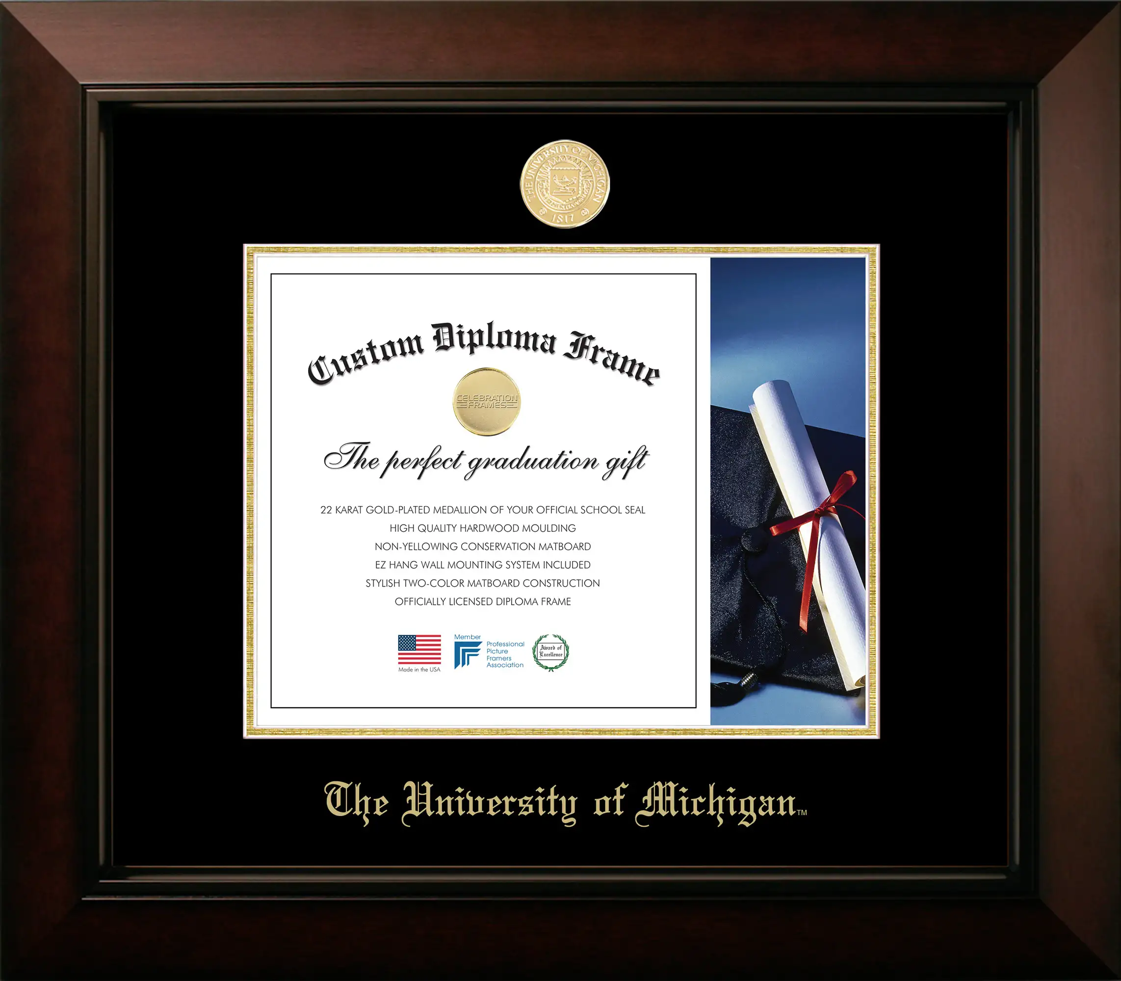 University of Michigan Diploma Frames